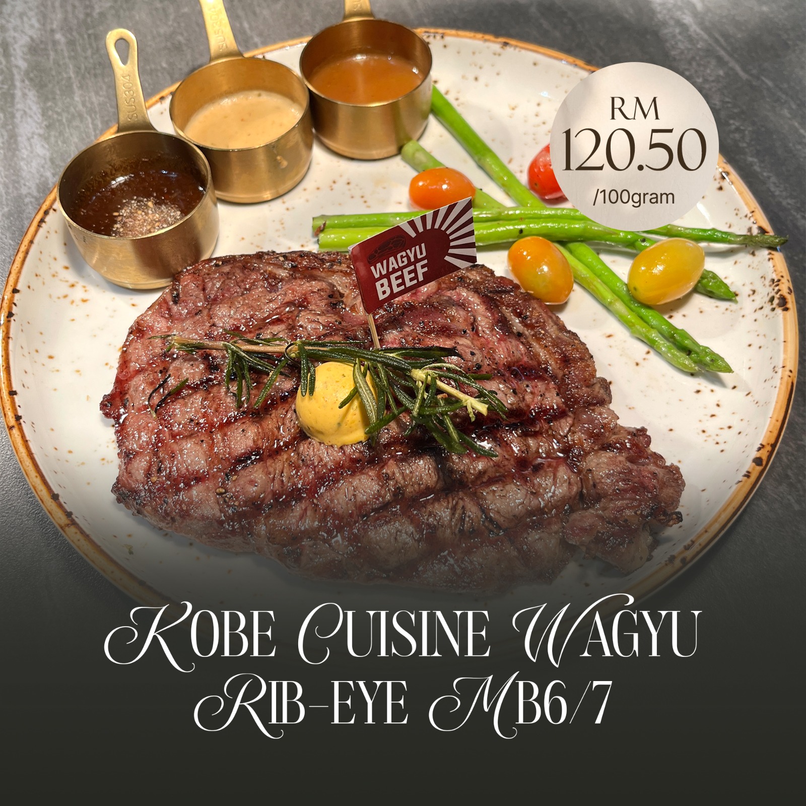 Kobe Cuisine Wagyu Rib Eye MB6/7