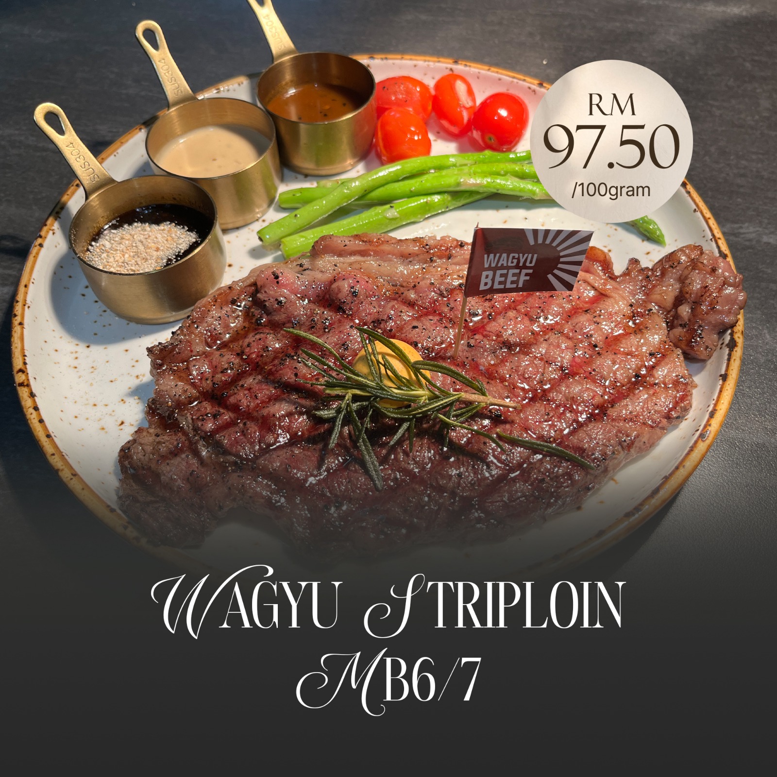 AUS Wagyu Striploin MB6/7